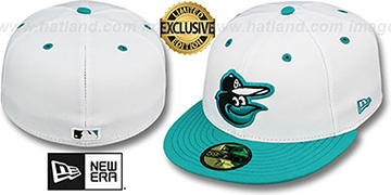 Orioles 2T-FASHION White-Teal Fitted Hat by New Era