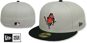 Orioles ANGRY BIRD Stone-Black Fitted Hat by New Era