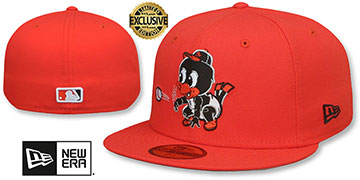 Orioles BABY BIRD Orange Fitted Hat by New Era