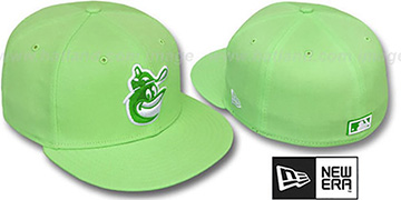 Orioles COOP SOLID FASHION Melon-White Fitted Hat by New Era