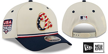 Orioles JULY 4TH STARS N STRIPES M-CROWN SNAPBACK Hat by New Era