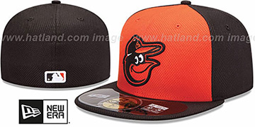 Orioles MLB DIAMOND ERA 59FIFTY Orange-Black BP Hat by New Era