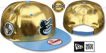 Orioles POSH SNAPBACK Gold-Sky Hat by New Era