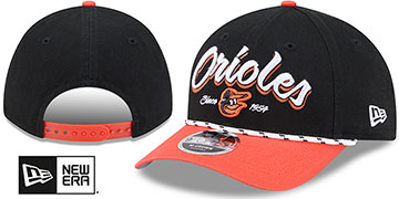 Orioles TEAM LOYAL M-CROWN SNAPBACK Black-Orange Hat by New Era