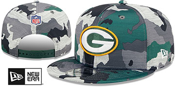 Packers 2022 CAMO NFL TRAINING CAMP SNAPBACK Hat by New Era