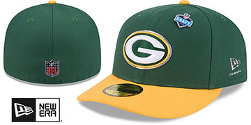 Packers 2026 PRECURVED NFL DRAFT Green-Gold Fitted Hat by New Era