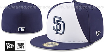 Padres 2018 PROLIGHT-BP White-Navy Fitted Hat by New Era