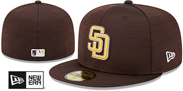 Padres 2023 CLUBHOUSE Heather Brown Fitted Hat by New Era