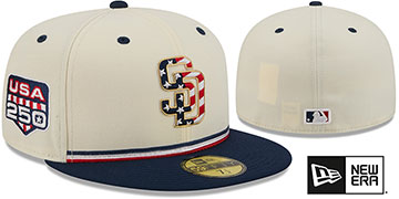 Padres 2026 JULY 4TH STARS N STRIPES Fitted Hat by New Era