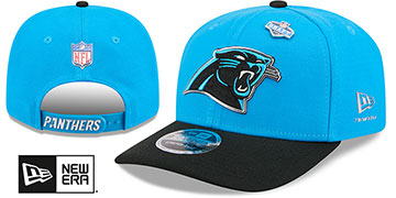 Panthers 2026 PRECURVED NFL DRAFT STRETCH-SNAP Blue-Black Hat by New Era