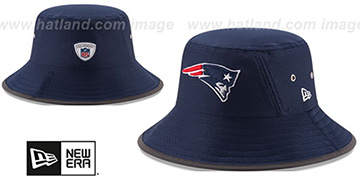 Patriots 2017 NFL TRAINING BUCKET Navy Hat by New Era