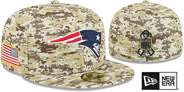 Patriots 2025 SALUTE-TO-SERVICE Digital Desert Storm Fitted Hat by New Era
