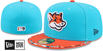 Patriots 2026 COPA DE LA DIVERSION Turquoise-Orange Fitted Hat by New Era