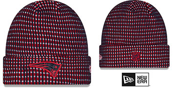 Patriots 2026 SIDELINE WAFFLER Knit Beanie Hat by New Era