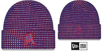 Patriots 2026 THROWBACK SIDELINE WAFFLER Knit Beanie Hat by New Era