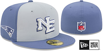 Patriots NFL RIVALRIES Grey-Slate Fitted Hat by New Era