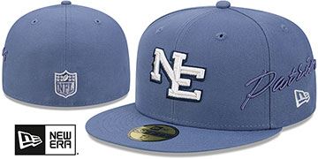 Patriots NFL RIVALRIES Slate Fitted Hat by New Era