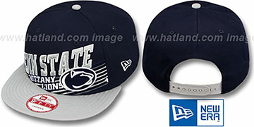 Penn State STILL ANGLIN SNAPBACK Navy-Grey Hat by New Era
