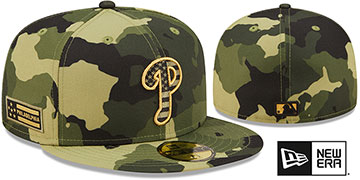 Phillies 2022 ARMED FORCES STARS N STRIPES Hat by New Era