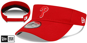 Phillies 2022 BATTING PRACTICE VISOR Red by New Era