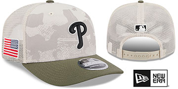 Phillies 2025 ARMED FORCES STARS N STRIPES STRETCH-SNAP Hat by New Era