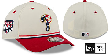 Phillies 2026 JULY 4TH STARS N STRIPES FLEX Hat by New Era