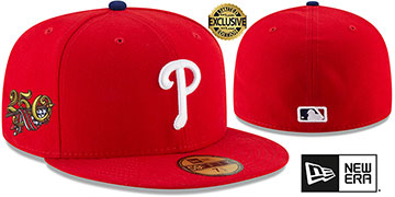 Phillies 'AMERICA 250 SIDE-PATCH' Red Fitted Hat by New Era