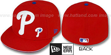 Phillies BIG-ONE LITTLE-ONE Red Fitted Hat by New Era