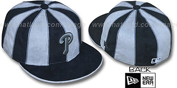 Phillies SUEDE 12-PACK Black-Grey Fitted Hat by New Era
