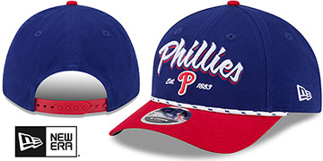 Phillies TEAM LOYAL M-CROWN SNAPBACK Royal-Red Hat by New Era