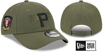 Pirates 2023 ARMED FORCES STARS N STRIPES SNAPBACK Hat by New Era