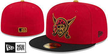 Pirates 2026 CITY CONNECT ALTERNATE Red-Black Fitted Hat by New Era