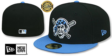 Pirates ALTERNATE FORCE Black-Blue  Fitted Hat by New Era