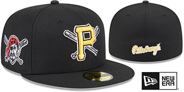 Pirates DECEPTOR Black Fitted Hat by New Era