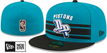 Pistons 2026 NBA TIP OFF Teal-Black Fitted Hat by New Era