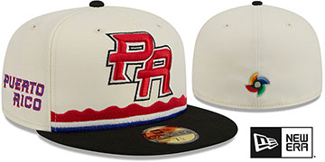 Puerto Rico WBC COUNTRY CONNECT Chrome-Black Fitted Hat by New Era