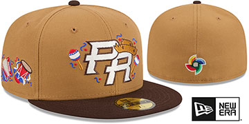 Puerto Rico WBC COUNTRY CONNECT Wheat-Brown Fitted Hat by New Era