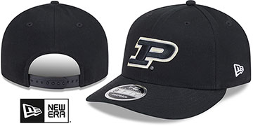 Purdue LOW-CROWN TEAM-BASIC SNAPBACK Black Hat by New Era
