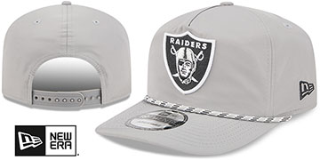 Raiders 1920 ROPE SNAPBACK Grey Hat by New Era