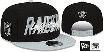 Raiders 2022 NFL DRAFT SNAPBACK Black-Grey Hat by New Era