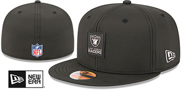 Raiders '2025 HOT WEATHER NFL SIDELINE' Black Fitted Hat by New Era