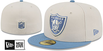 Raiders 2026 COLOR PACK Cream-Blue Fitted Hat by New Era