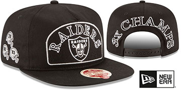 Raiders BAY AREA CHAMPS SNAPBACK Black Hat by New Era