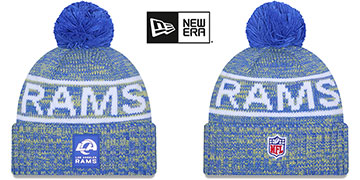 Rams 2025 NFL SIDELINE Knit Beanie Hat by New Era