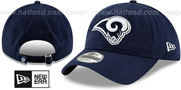 Rams CORE-CLASSIC STRAPBACK Navy Hat by New Era