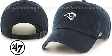 Rams POLO STRAPBACK Navy Hat by Twins 47 Brand