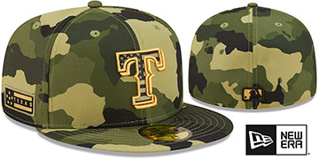 Rangers 2022 ARMED FORCES STARS N STRIPES Hat by New Era