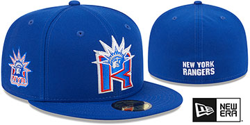 Rangers DECEPTOR Royal Fitted Hat by New Era
