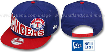 Rangers STOKED SNAPBACK Royal-Red Hat by New Era