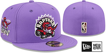 Raptors 1ST SEASON ANNIVERSARY SIDE-PATCH Purple Fitted Hat by New Era